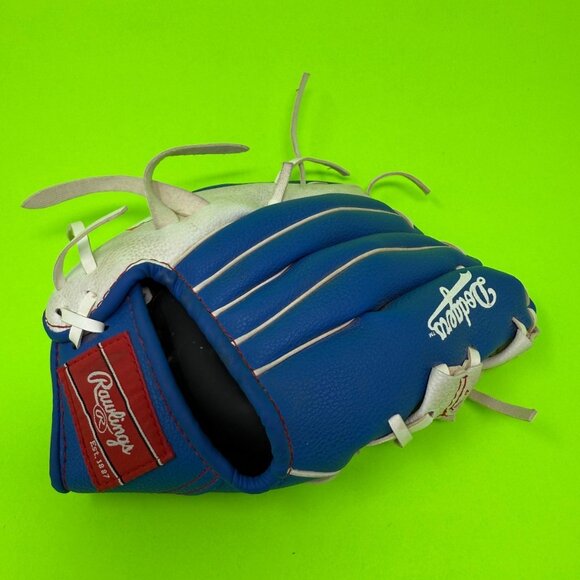 Rawlings Other - Rawlings Los Angeles Dodgers Baseball Glove 10 Inch EBLL5 White Blue RHT